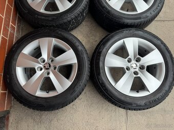 Alu 15" 5x100 škoda MATONE zimní 85% Rapid,F3, TOP - 2