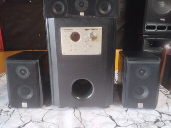 Reproduktory Redstar RS-502 5.1, černé dřevo - 2