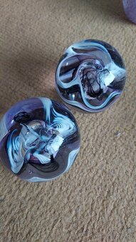 Skleněná dekorativní vajíčka + těžítka – ruční výroba - 2