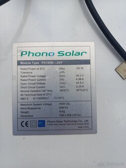 Fotovoltaické panely Phono Solar 180Wp - 2