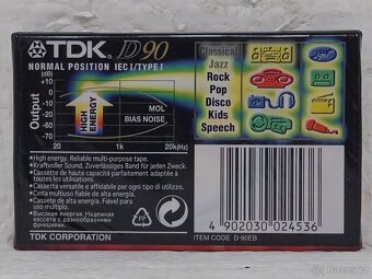 TDK D90 D-90EB Retro Audiokazeta - 2
