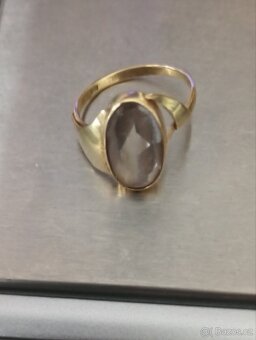 Zlatý prsten se zirkonem - 2