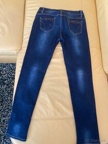 Modré jeans zn. Miss Natalie - vel. 30 - 2