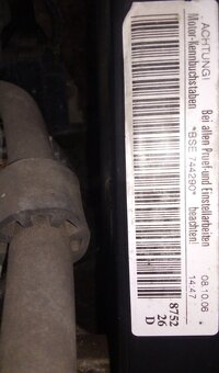 Kompletní motor 1.6i 75kw BSE, nové rozvody - 2