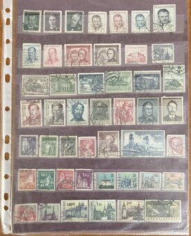 československé známky - 10 listů - 2