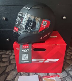Nová INTEGRÁLNÍ PŘILBA LS2 FF353 RAPID II SOLID MATT BLACK L - 2