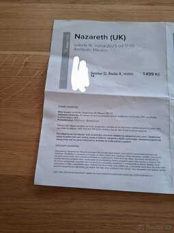 Lístky na koncert skupiny Nazareth v Mikulově - 2
