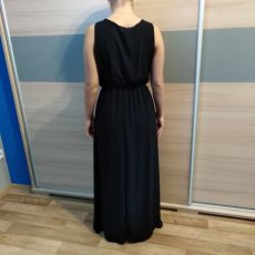 Dlouhé tmavě modré šaty - 2