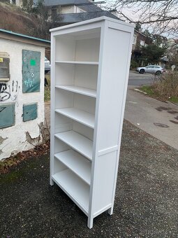 IKEA Hemnes knihovna - bíl. mořená - 2