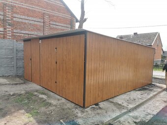 Plechová garáž 5x5m - 2