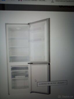 Lednice s mrazákem Gorenje - stříbrná, úzká - 2