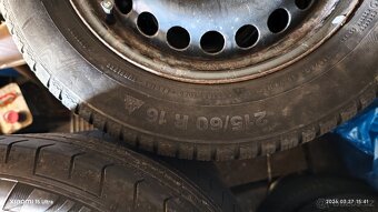 Plechy R16 5x108 + zimní pneu - 2