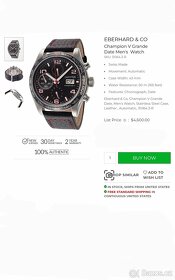 Eberhard & Co, Champion, originál hodinky - NOVÉ - 2