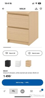 2 bedside tables from IKEA’s popular MALM series - 2