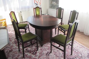 Rozkládací stůl a židle (starožitnost) - 2