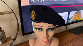 Starý Francouzský armádní vojenský baret - 2