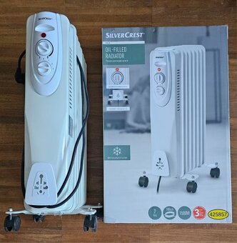 Olejový radiátor SOR1500F4 na 220-240V/50Hz/1500W v záruce - 2
