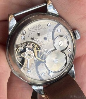 Luxusní velké 45" starožitné mechanické hodinky OMEGA - [14 - 2