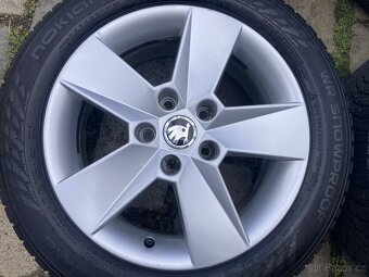 Alu kola ŠKODA OCTAVIA III 16" zimní NOKIAN 205/55R16 - 2