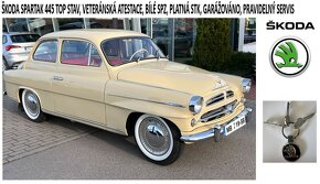 Škoda Spartak 445 1958, TOP, Veteránská atest., bílé SPZ - 2