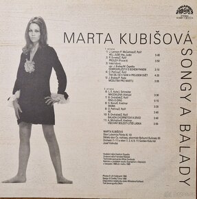 LP vinyl - LP Marta Kubišová: Songy A Balady 1990 - 2
