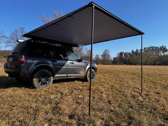 Markýza na auto PROOFF 2,5 x 3 m,rovná + přední clona ZDARMA - 2