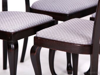 Jídelní židle THONET, nové čalounění, 4ks - 2