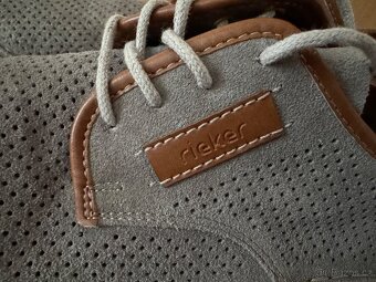 Pánské kožené polobotky Rieker vel. 43 - 2