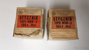 Stykač MSM3 cívka na 220V proud-40A( nepoužité -Polsko) - 2