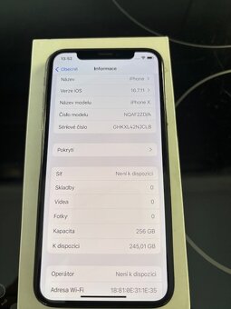 iPhone X 256 gb černý - 2