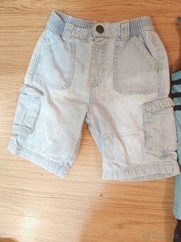 polodupačky kraťasy, overal kraťasy vel 74 6 - 9 měsíců - 2