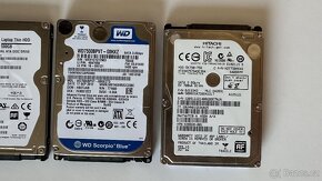 Pevné disky 320 / 500 / 750GB - 2,5" - 2