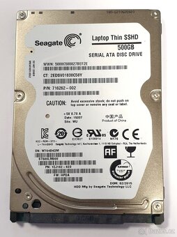 SSHD disk SeaGate 500GB 2,5" Sata 5400ot/m., 7mm - 2