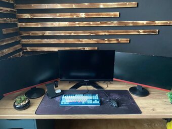 Triple Monitor Setup - M27Q (2K 170 Hz) + 2x AOC (1080p) - 2