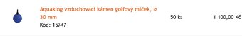 Aquaking vzduchovací kámen golfový míček, ⌀ 30 mm - 2