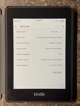 Amazon Kindle Paperwhite 10. gen čtečka knih 8GB + obal - 2