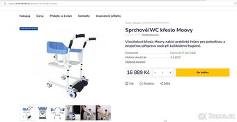 Křeslo Moovy pro invalidní osoby - toaletní křeslo - 2