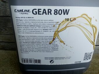 převodový olej carline (Mogul) gear 80w (pp 80) 10L - 2