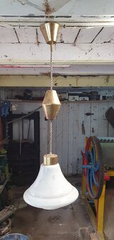 Starý stahovací závěsný lustr - 2