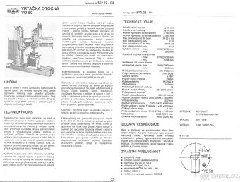 Otočná vrtačka VO50 - 2
