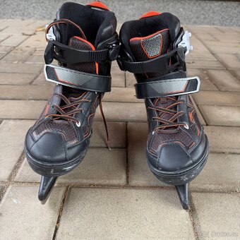 Chlapecké lední brusle nastavitelné, vel. 35-38 - 2