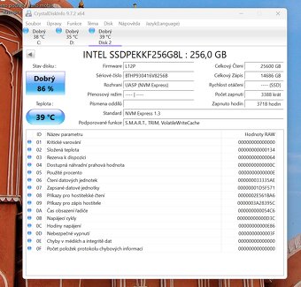SSD NVMe Intel 256 GB - 2