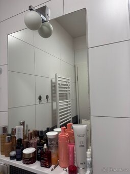 Zrcadlo s polickou a svetlem 80x60 - 2