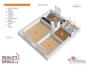 Prodej, byty/2+1, 56 m2, Ve Smečkách 585/2, 11000 Praha, Hla - 2