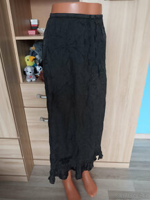 šedočerná krčená sukně, zn.Laura Ashley - 2