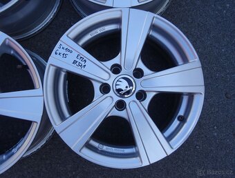Alu disky na Škoda, VW, 15", 5x100, ET 29, šíře 6J - 2