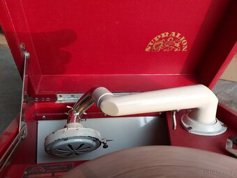 Starožitný kufříkový gramofon Supraphon - 2