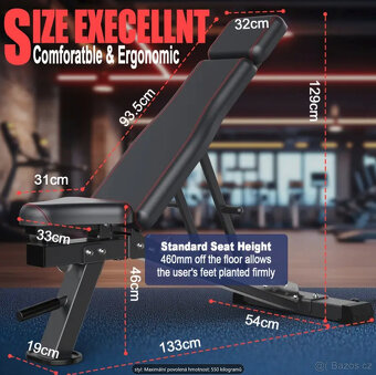 Polohovací lavice - 600kg nosnost, NOVÁ - 2
