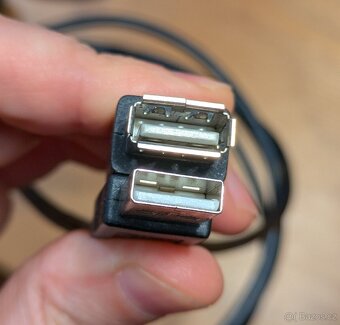 USB prodlužovací kabel USB-A, délka 1,8 m – černý - 2
