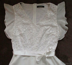 Slavnostní společenské šaty bílé Swing L 40 - 2